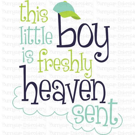 This Little Boy Is Freshly Heaven Sent SVG
