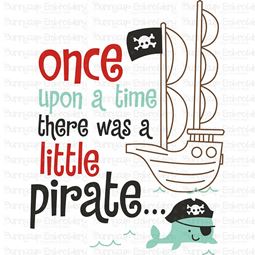 Once Upon A Time There Was A Little Pirate SVG