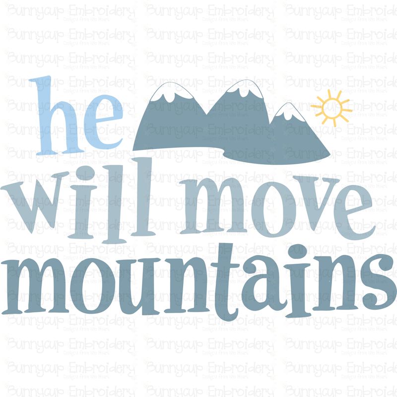 He Will Move Mountains SVG