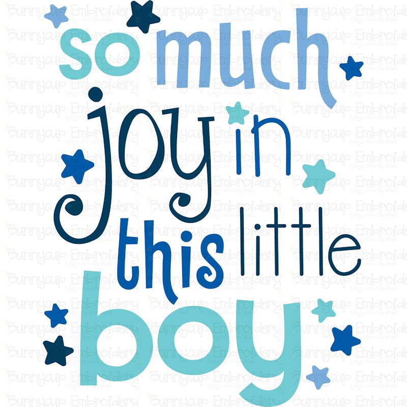 So Much Joy In This Little Boy SVG