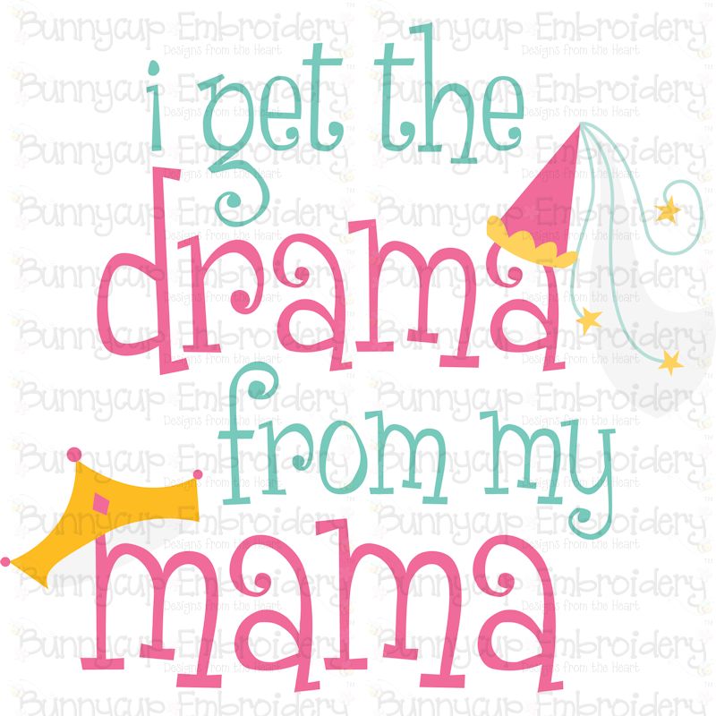 I Get The Drama From My Mama SVG