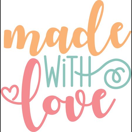Made With Love SVG