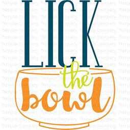 Lick The Bowl SVG