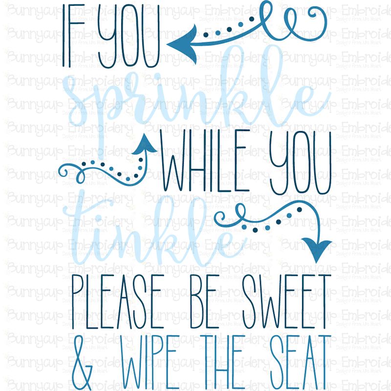 Sprinkle When You Tinkle SVG