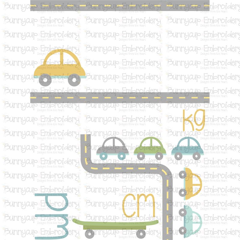 Car Birth Announcement Metric pm SVG