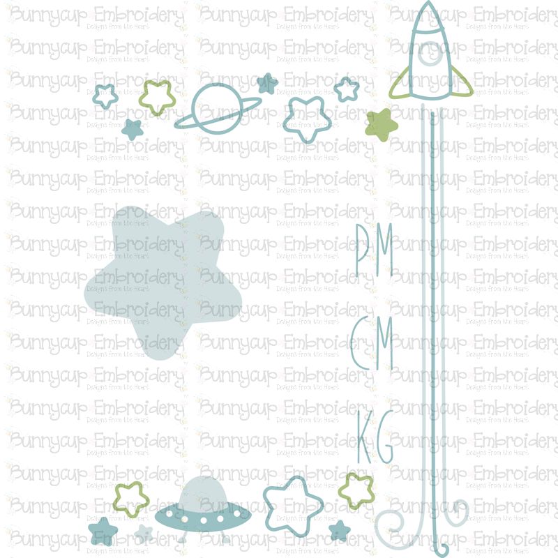 Space Birth Announcement Metric pm SVG