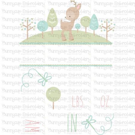 Forest Birth Announcement US am SVG