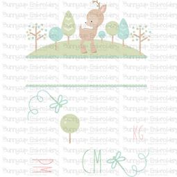 Forest Birth Announcement Metric pm SVG