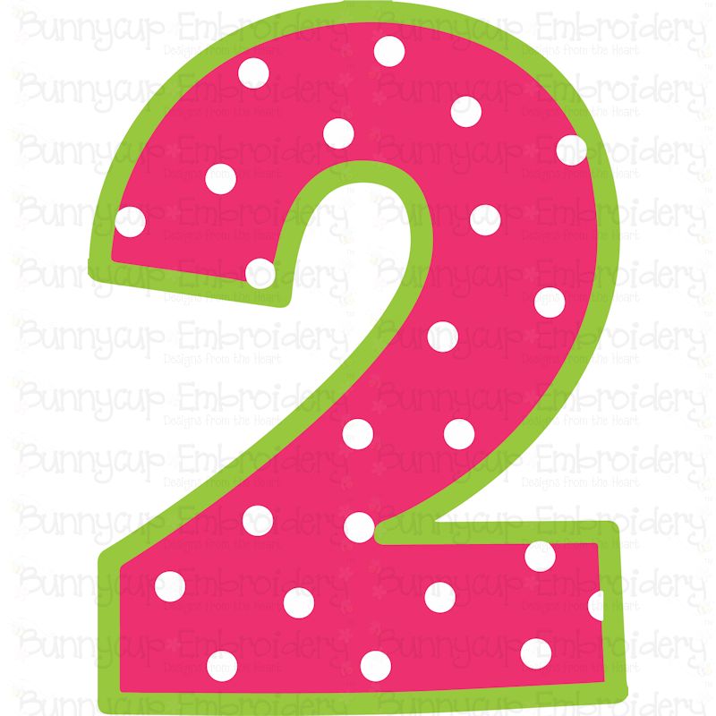 Birthday Number 2 SVG