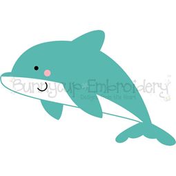 Boxy Dolphin SVG