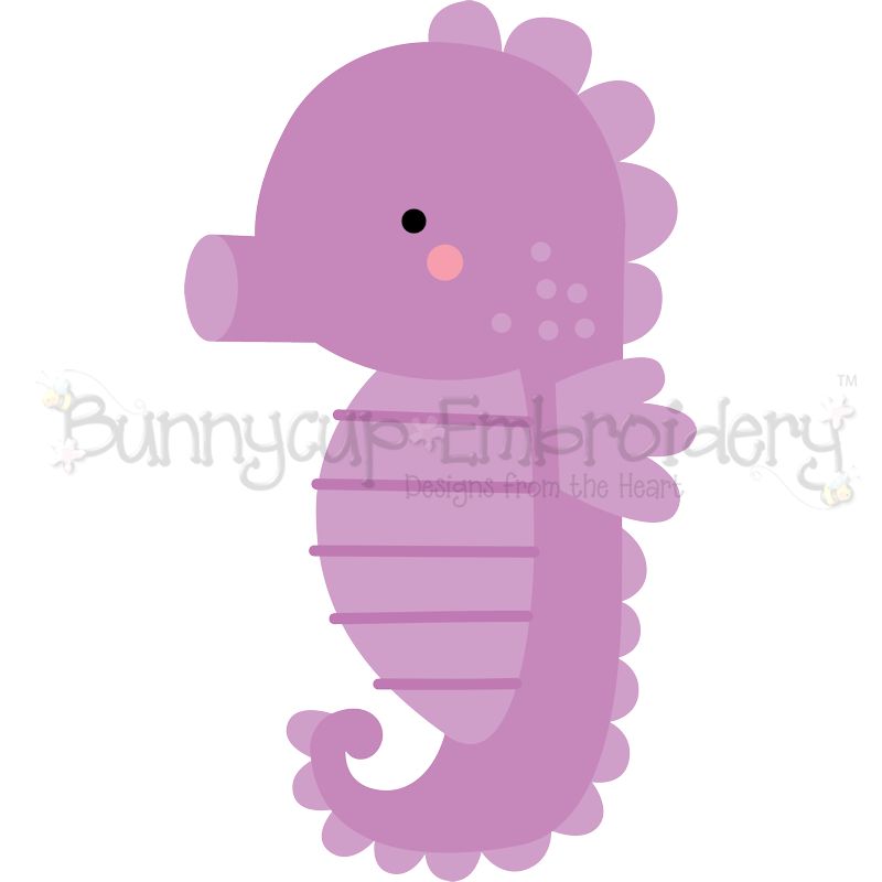 Boxy Seahorse SVG