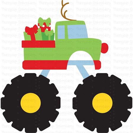 Christmas Monster Truck SVG