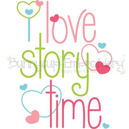 I Love Story Time SVG