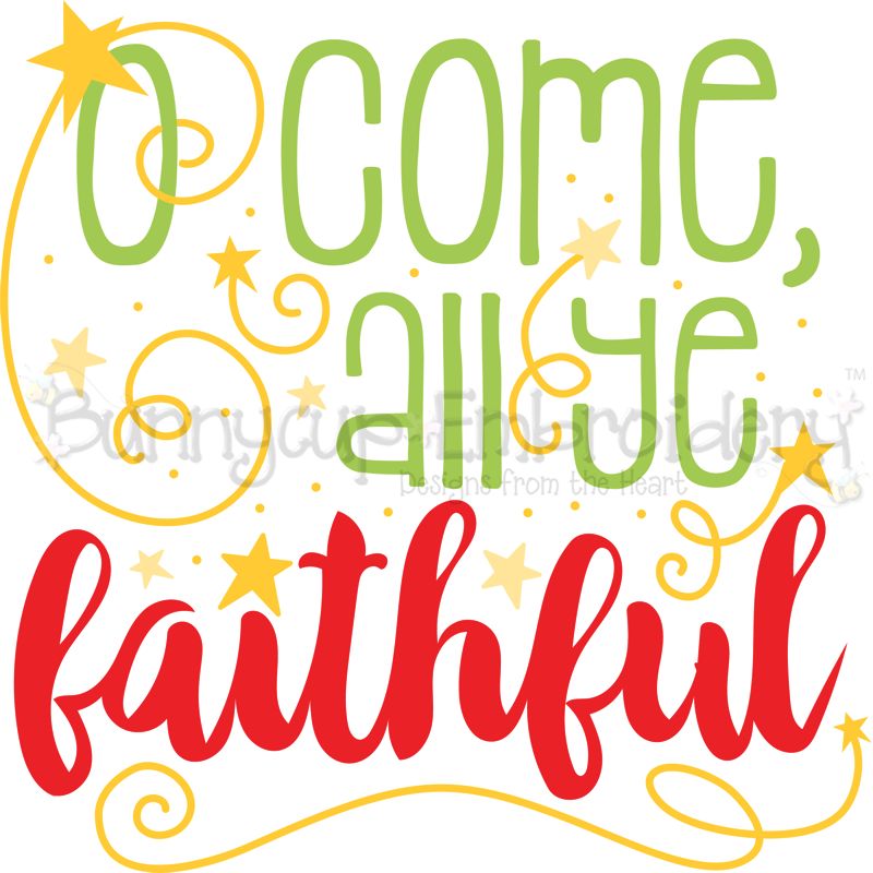 O Come All Ye Faithful SVG