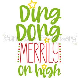 Ding Dong Merrily On High SVG