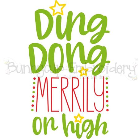 Ding Dong Merrily On High SVG