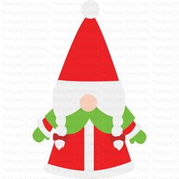 Mrs Claus Gnome SVG
