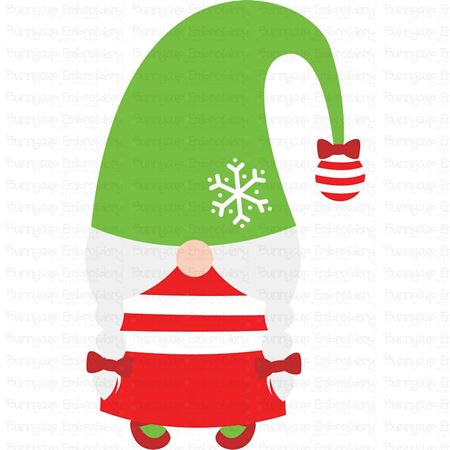 Girl Gnome With Droopy Hat SVG
