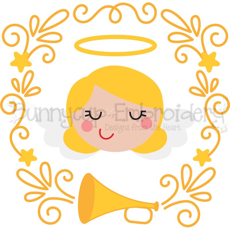 Angel Laurel SVG