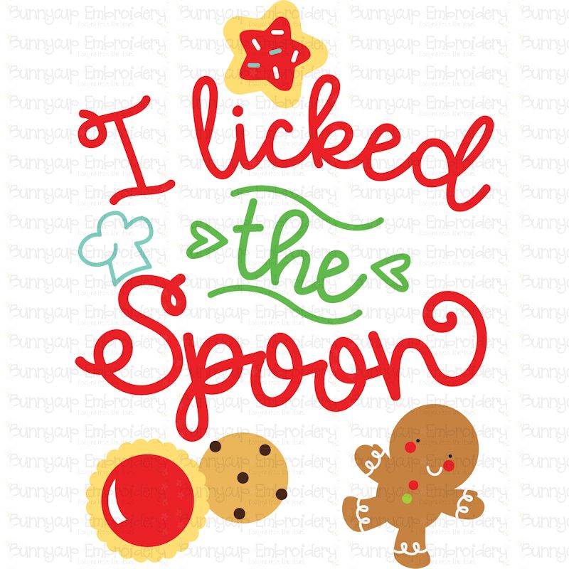 I Licked The Spoon SVG