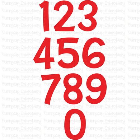 Set of Numbers SVG
