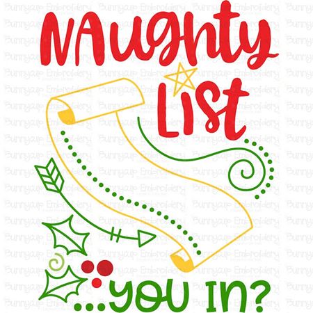 Naughty List You In SVG