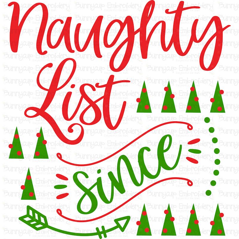 Naughty List Since SVG