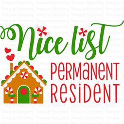 Nice List Permanent Resident SVG