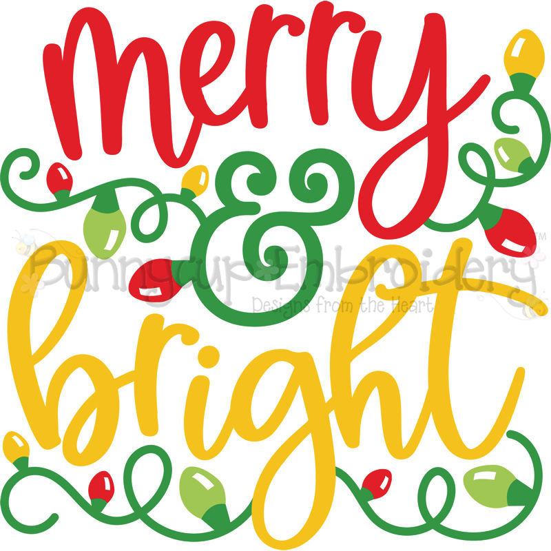 Merry And Bright SVG
