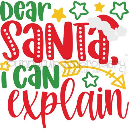 Dear Santa I Can Explain SVG
