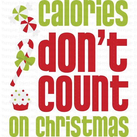 Calories Don't Count On Christmas SVG