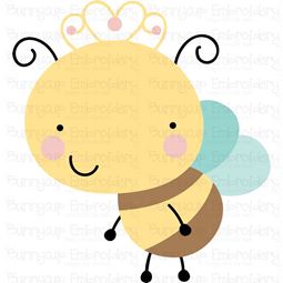Cute Queen Bee SVG