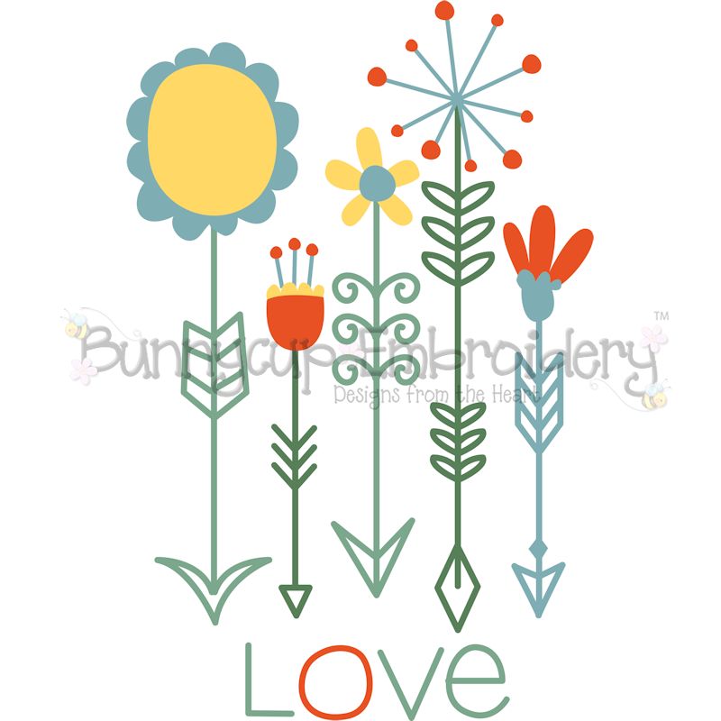 Flower Arrows SVG
