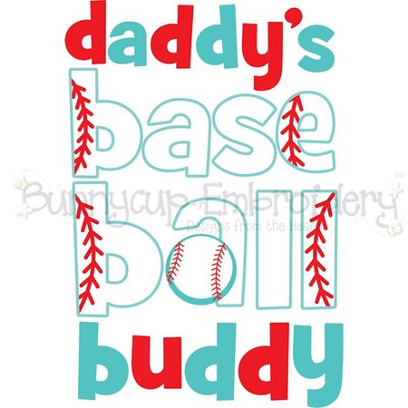 Daddy's Baseball Buddy SVG