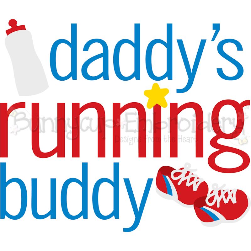 Daddy's Running Buddy SVG