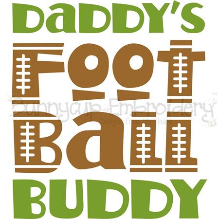 Daddy's Football Buddy SVG