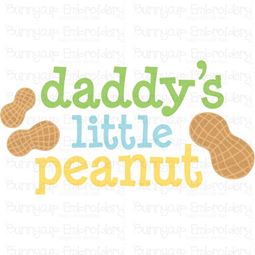 Daddys Little Peanut SVG