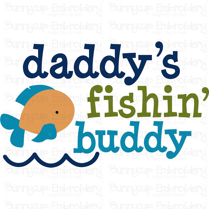Daddys Fishing Buddy SVG