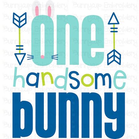 One Handsome Bunny SVG