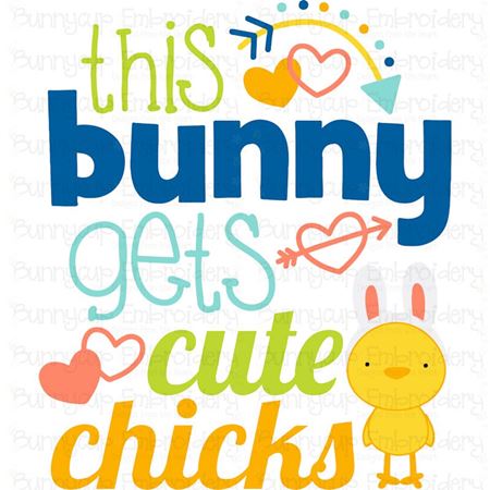 This Bunny Gets Cute Chicks SVG