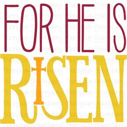 For He Is Risen SVG