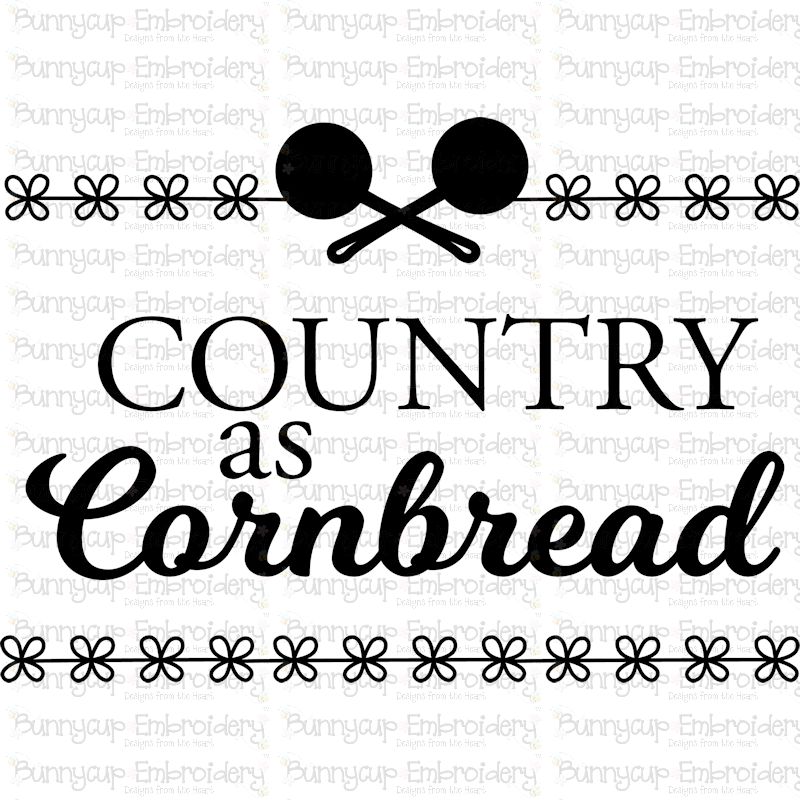 Country As Cornbread SVG
