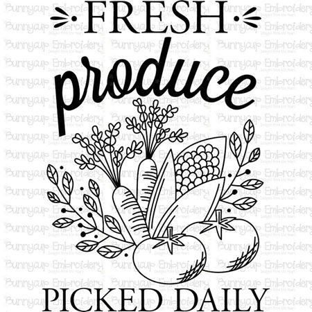 Fresh Produce Picked Daily SVG