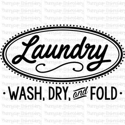 Retro Laundry Wash Fold And Dry SVG