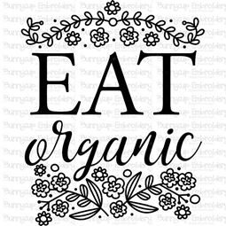 Eat Organic SVG