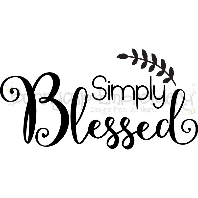 Simply Blessed SVG
