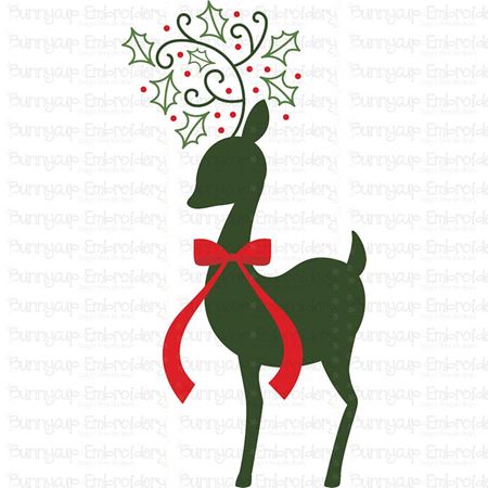 Christmas Deer Silhouette SVG