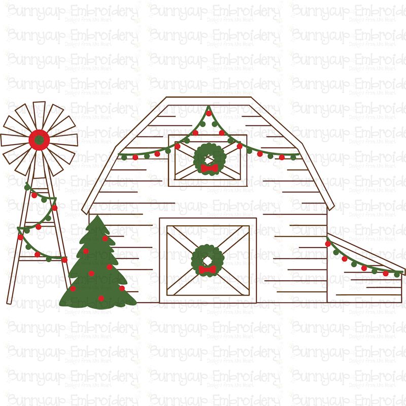 Vintage Farm Barn SVG