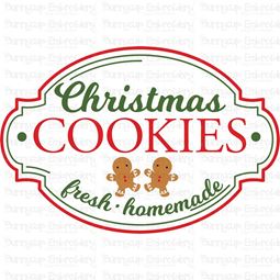 Christmas Cookies Fresh Homemade SVG