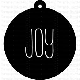 Joy Farmhouse Christmas Gift Tag SVG